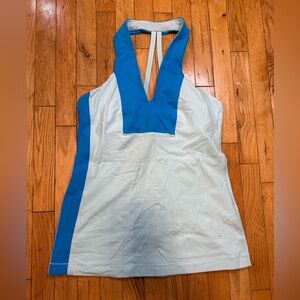 Blue Sleeveless Tank Top#631